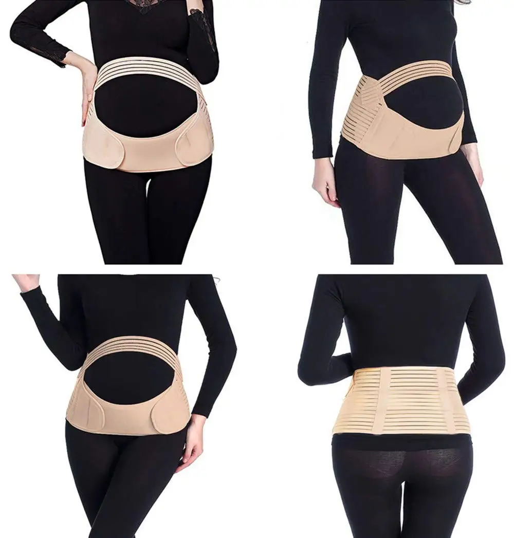 Pregnant Women Belts 3-In-1 Maternity Belly Belt Adjustable Fetal Protector Abdominal Support Trap Pregnancy Accessories