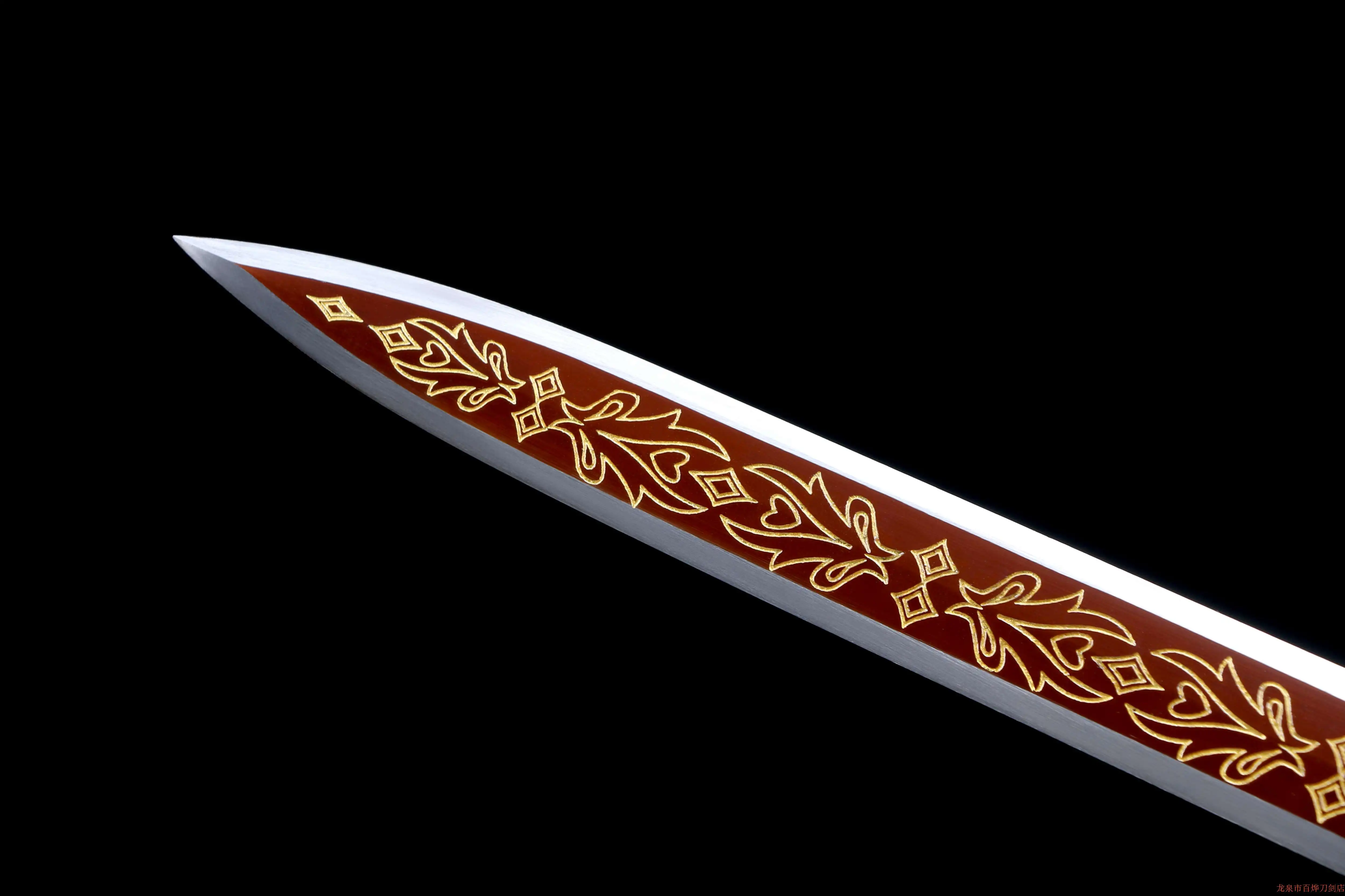 

108cm Medieval true steel Excalibur Knight Saber Carved Manganese Steel sword Legend Hero battle ready sharp weapon katana