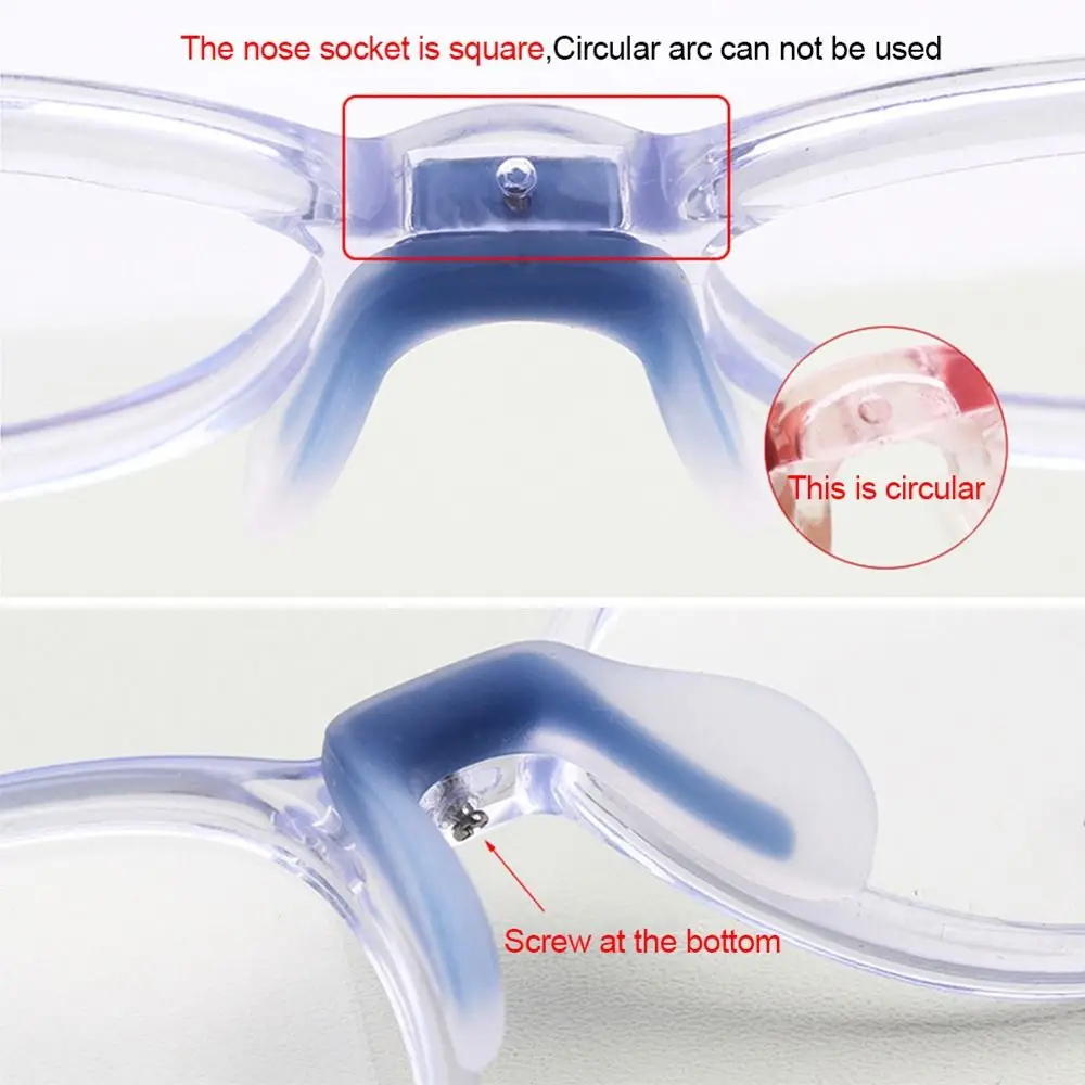 Anti Slip Eyeglasses Plug-in Bracket Glasses Nose Pads Bridge Strap Grip Hook U Shaped