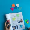 8Packs/Set Transparent Sticky Notes Self-Adhesive BookMarkers Annotation Reading Book Clear Tab Kawaii Cute Stationery 5