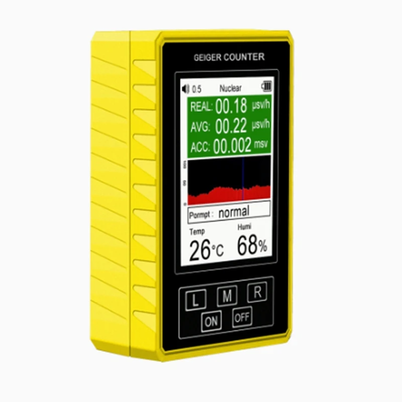 XR3 Pro Digital Nuclear Radiation Detector Geiger Counter Semi-Functional Dosimeter EMF Meter &Beta;&gamma; X-Ray Beta Gamma Tester
