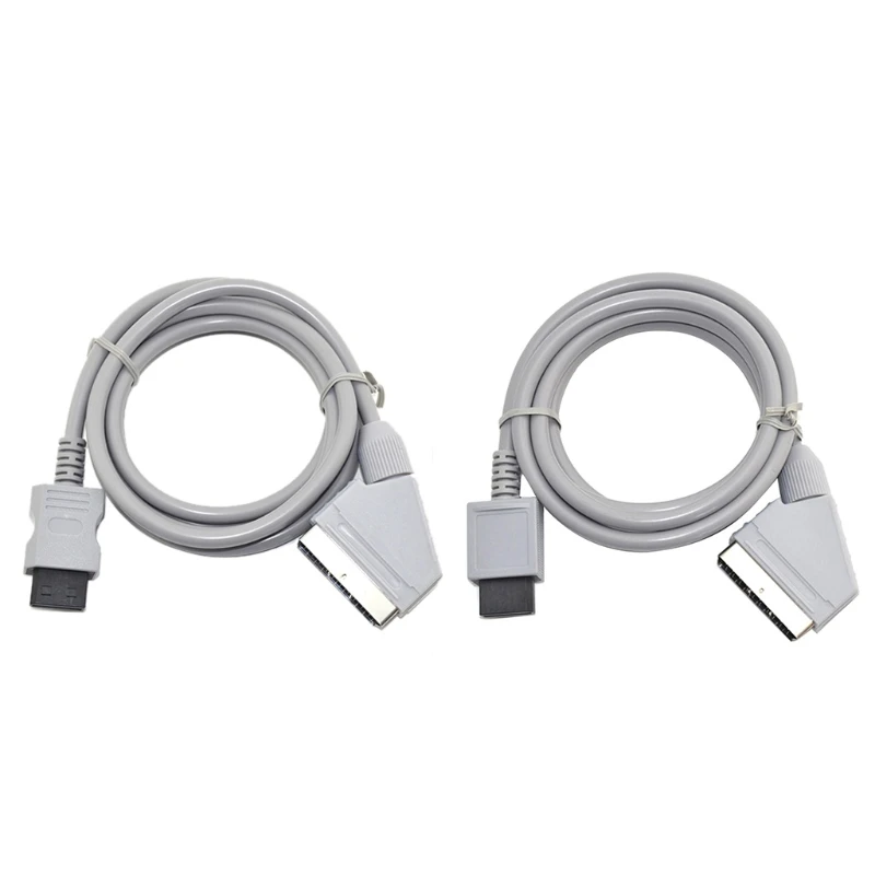 

1,8 m RGB Scart видеошнур для WII NTSC/PAL/игровой консоли