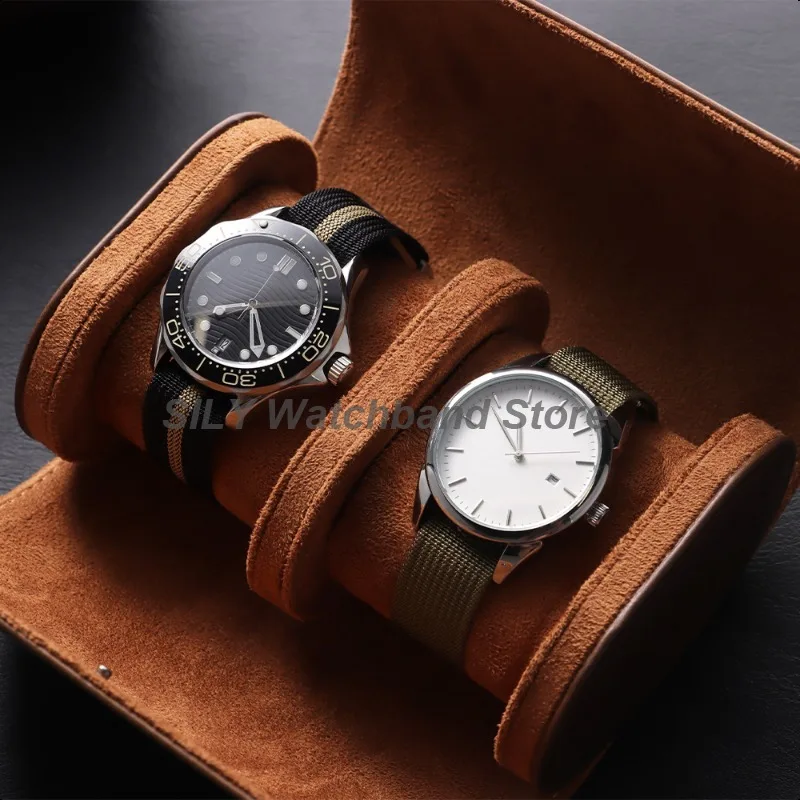 Canvas Nylon Strap Waterproof Watch Band with 20mm Folding Buckle - Sporty Soft Wristbelt