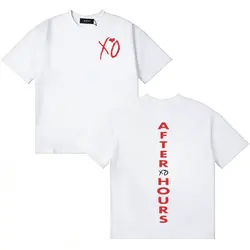 After Hours Unisex Graphic Tee - Summer Casual Loose Fit - XS (White)
