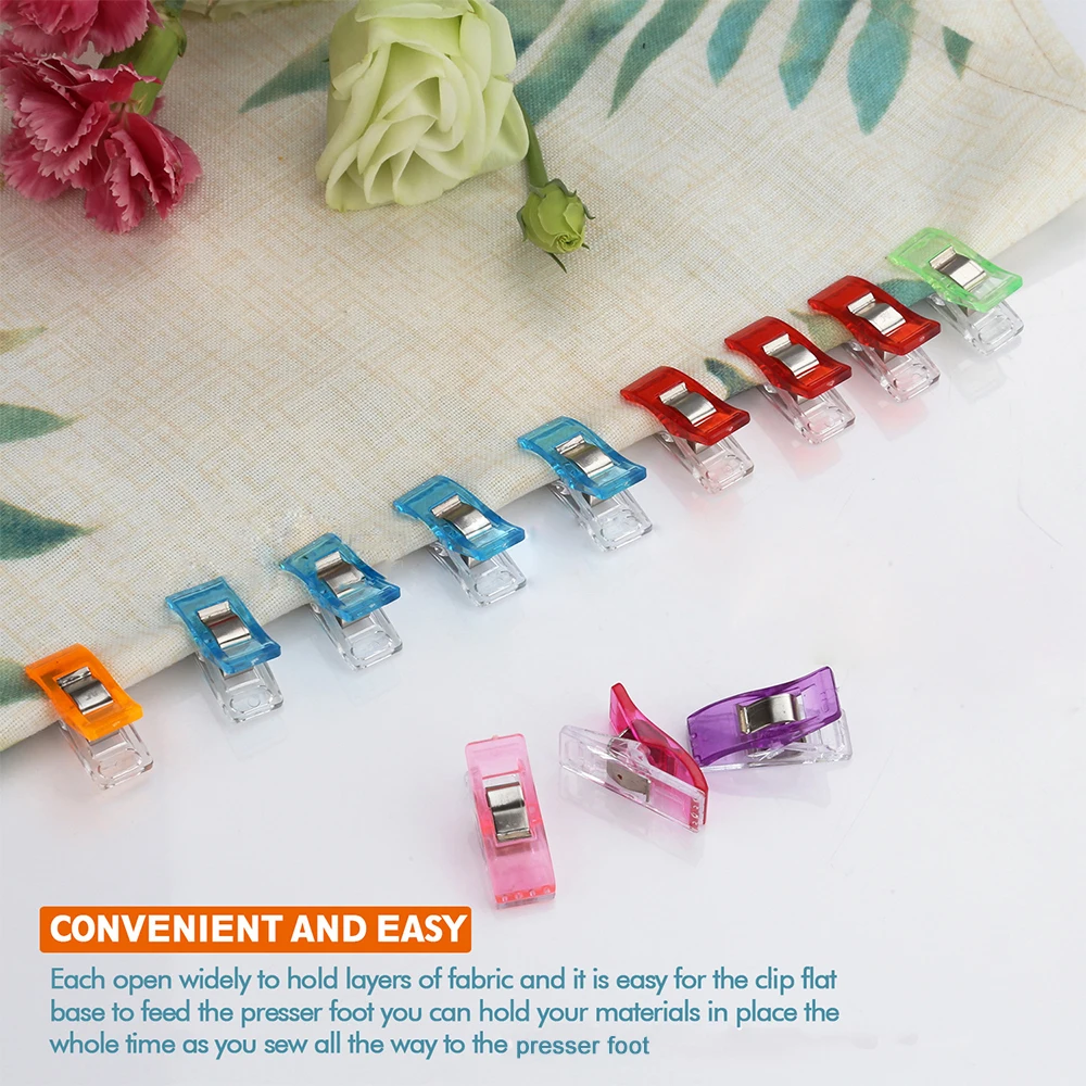 Sewing Plastic Clips 10/20/50PCS Quilting Crafting Crocheting Knitting Binding Paper