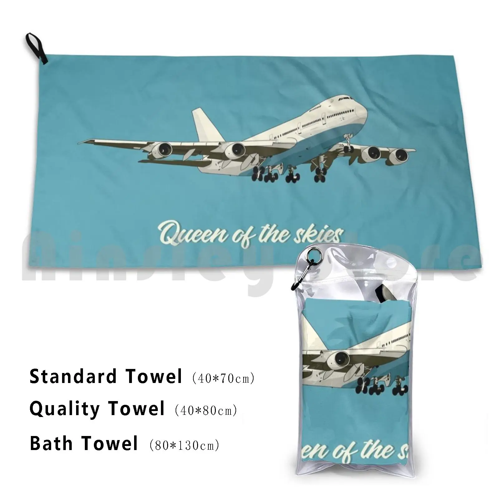 Queen Of The Skies Boeing 747 Asciugamano Da Bagno Personalizzato Boeing B747 Boeing 747 747 Aereo Aeroporto Estetico
