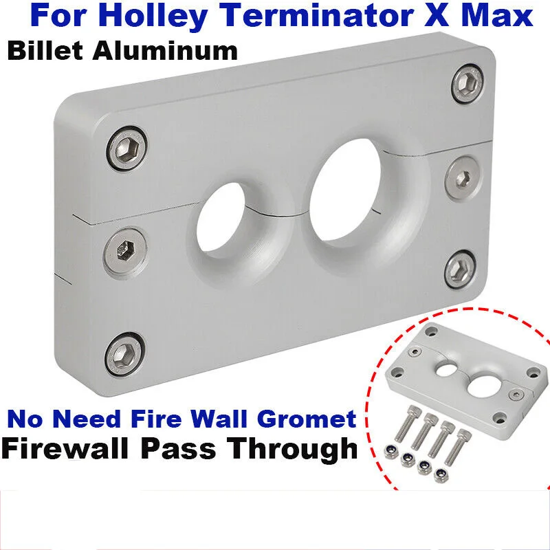 

Алюминиевая заготовка 6061 для Holley Terminator X Max, межсетевой экран, без втулки для противопожарной стенки, комплект проходных кронштейнов