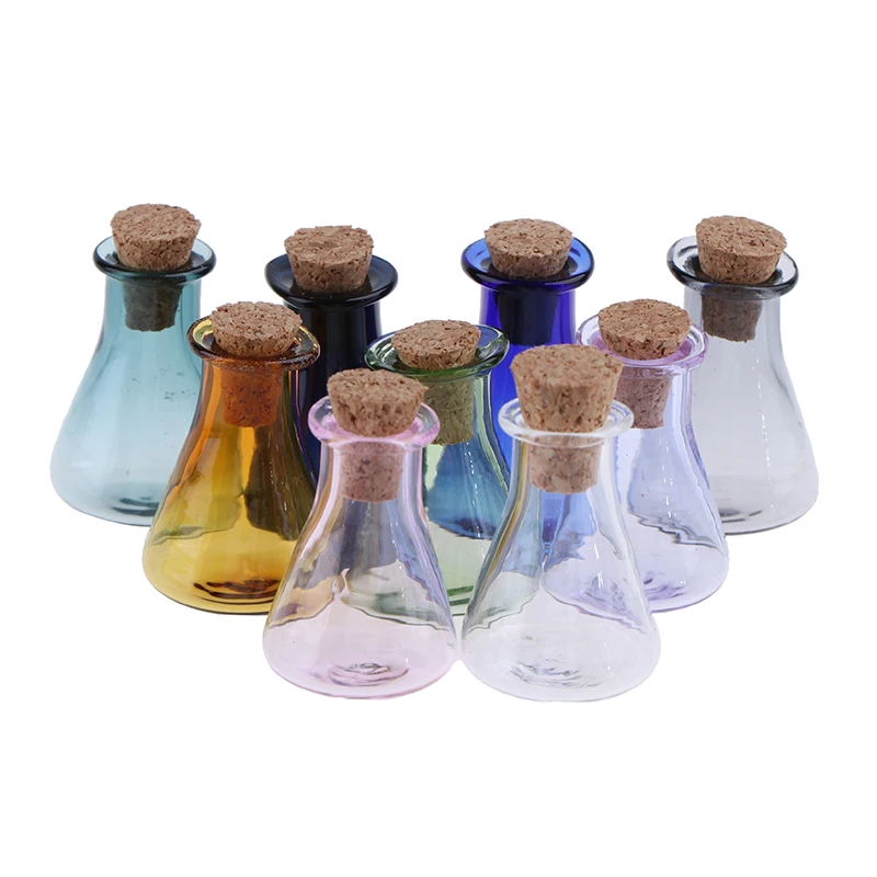 2-Piece Miniature Glass Wishing Bottles & Storage Jars Set
