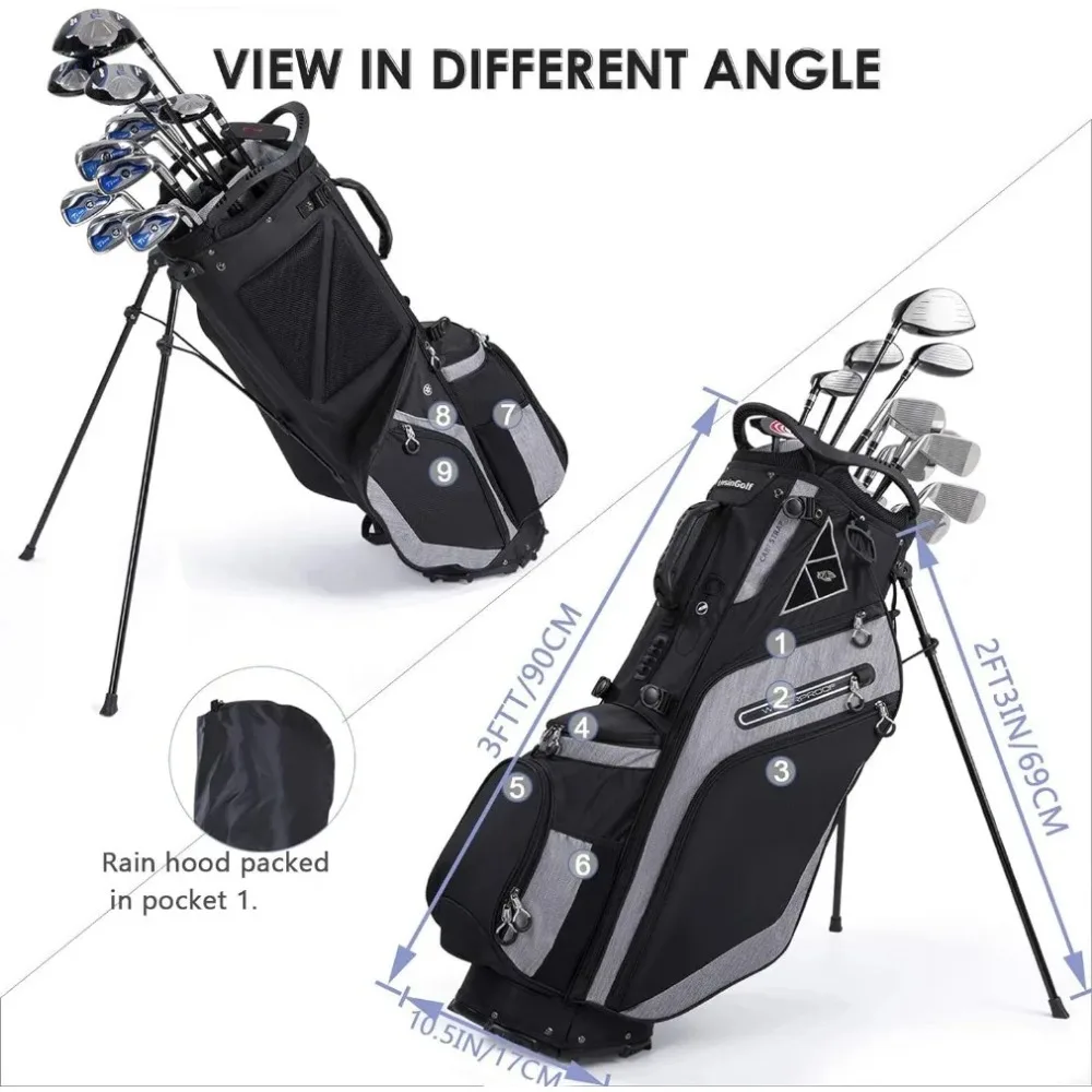 Golf Stand Bag 14 Way Top Dividers 6