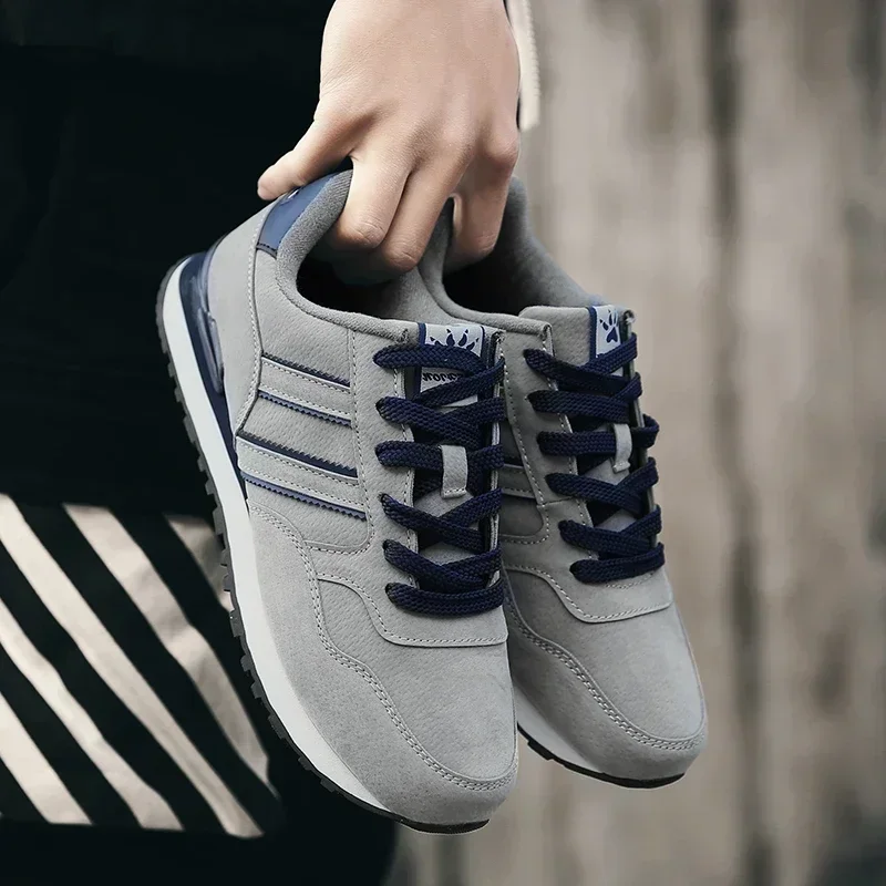Sports shoes Breathable Sneakers Men Sport Running shoes Women Light Athletic shoes Leather Men Casual Flats Trail Walking shoe Plus size 45
