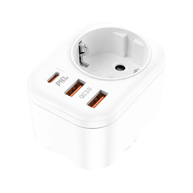 

Блок многопортового блока Type-C PD20 QC3.0 3-портовый ноутбук