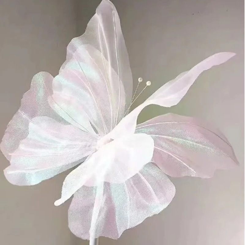1Pcs Seide Garn Künstliche Schmetterling Dekoration Geburtstag Party Liefert für Home Hochzeit DIY Fotografie Requisiten Zubehör – Detail 10