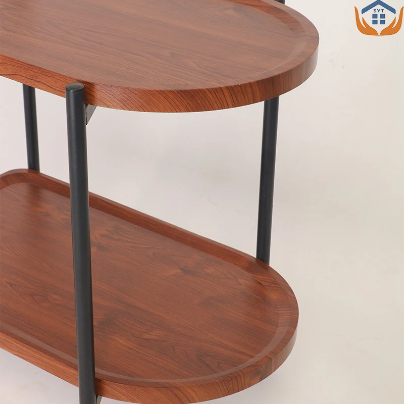 Nordic Sofa Side Table Bedside Table Light Luxury Modern Simple Living Room Small Coffee Mobile Trolley CJ-13