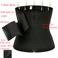 9 os en acier taille formateur corps Shaper réglable ventre ventre contrôle Snatch Me Up Wrap bandes extensibles mince corps Shaper femmes 4