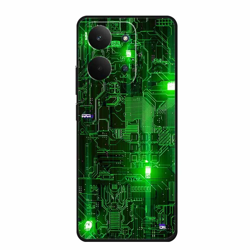Sleek Black Silicone Soft TPU Phone Case - Protective Back Cover