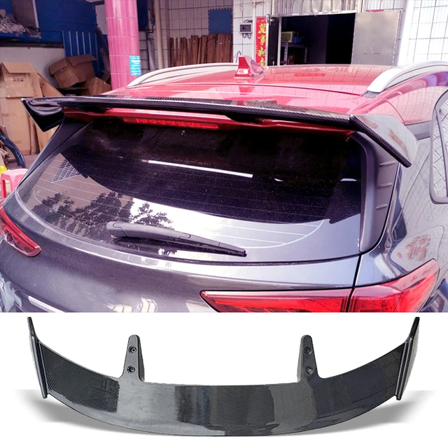 Kofferraums poiler Typ te Carbon Oberfläche Auto Heckflügel abs Material  Überholung zubehör Spoiler für Hyundai Kona 2017-2020 - AliExpress