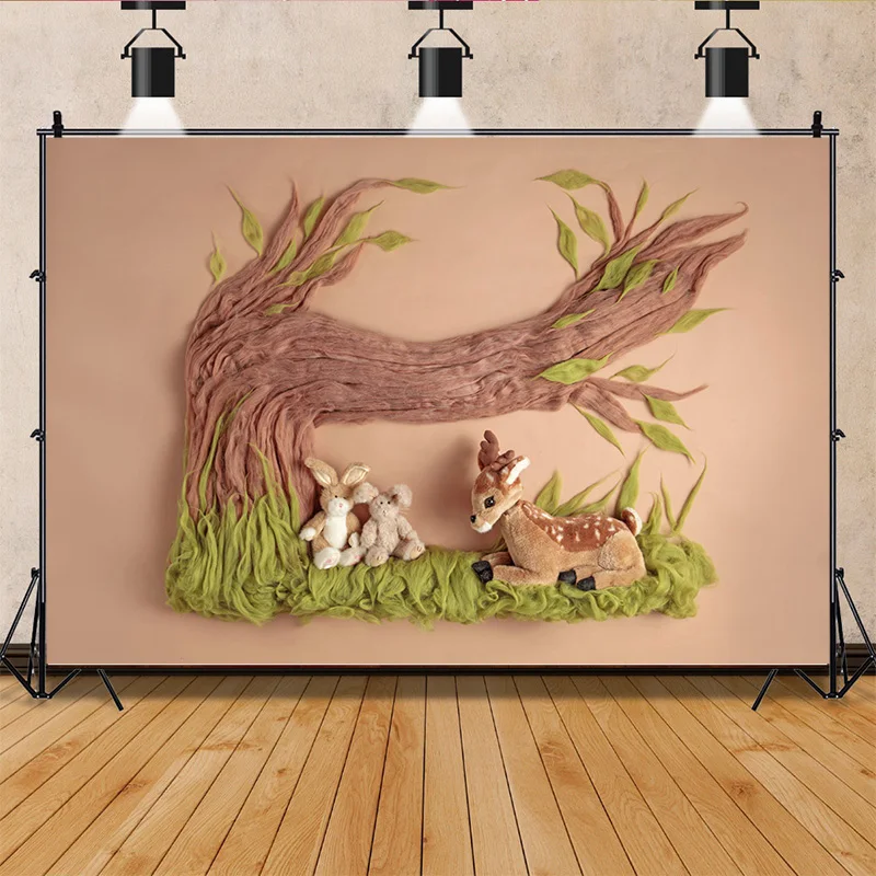 

Newborn Baby Floral Photography Backdrop Swing Birthday Basket Stars Heartwarming Bird Nest Photo Studio Background Props BN-03