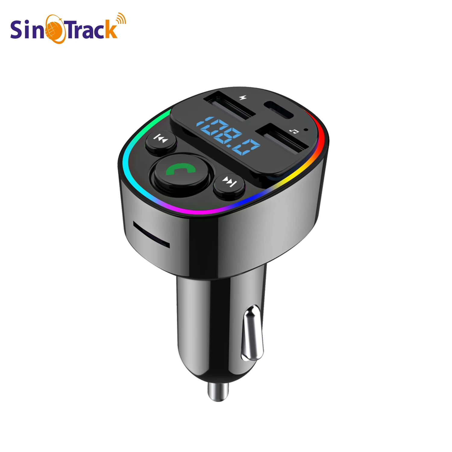 Fm Transmitter Bluetooth 5.0 Car Adapter Fast Car Charger Music Audio