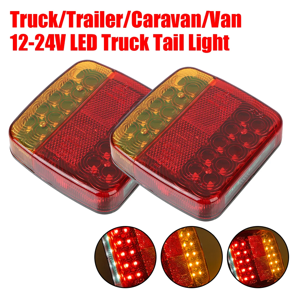 Magnetic Wireless LED Trailer Rear Taillight Signal Warning Brake Lamp For Caravan RV Camper Lorry Truck Truck Tail Light led tail lights led warning lights