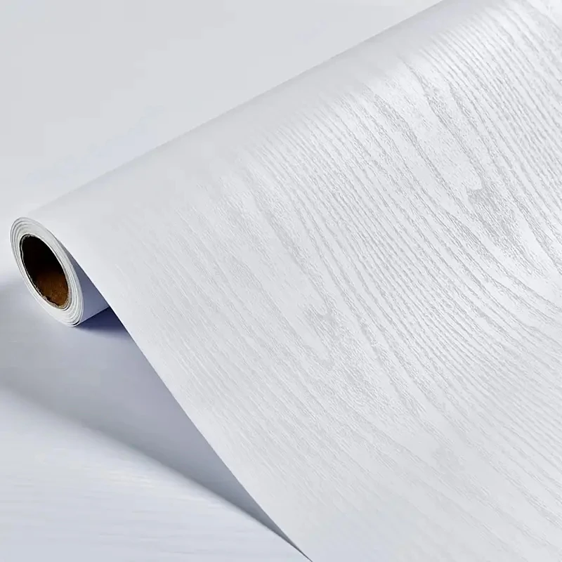 Minimalism Style Imitation Wood Grain Pattern Wallpaper, Waterproof Removable Self-Adhesive, Easy To Clean Contact Paper For Liv