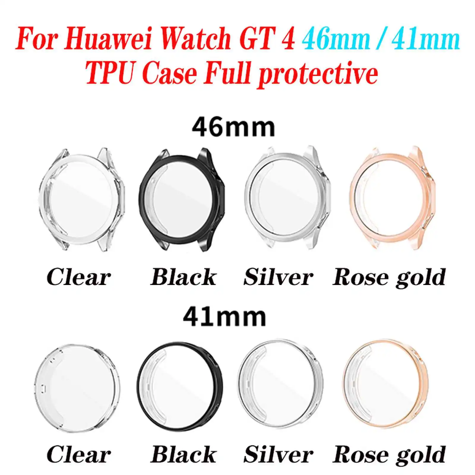 ȭ ġ GT 4  TPU ̽, Ǯ Ŀ ȣ ̽, 41mm Ʈ ġ ׼, 46mm