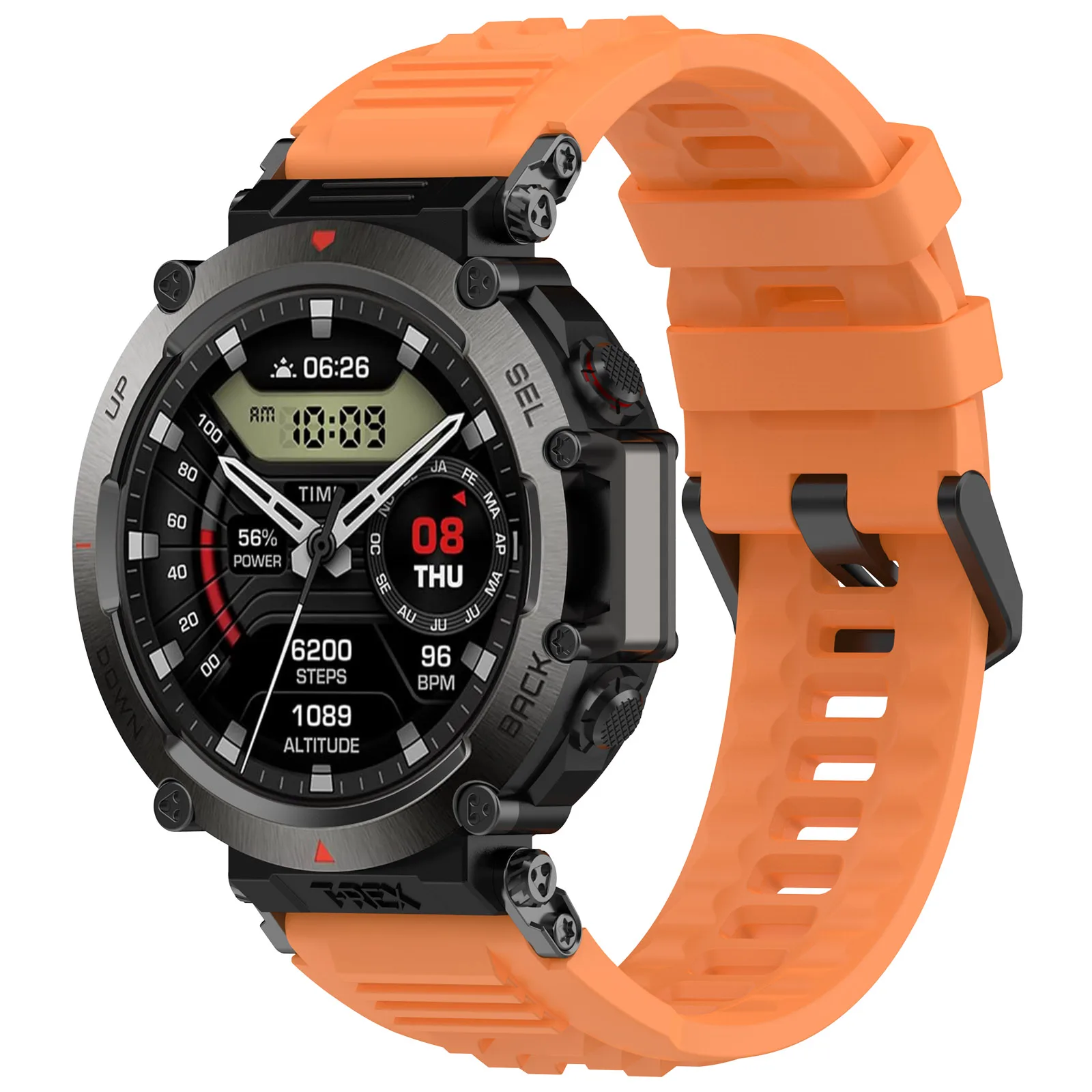 Premium Silicone Sport Strap - Durable Replacement Watchband