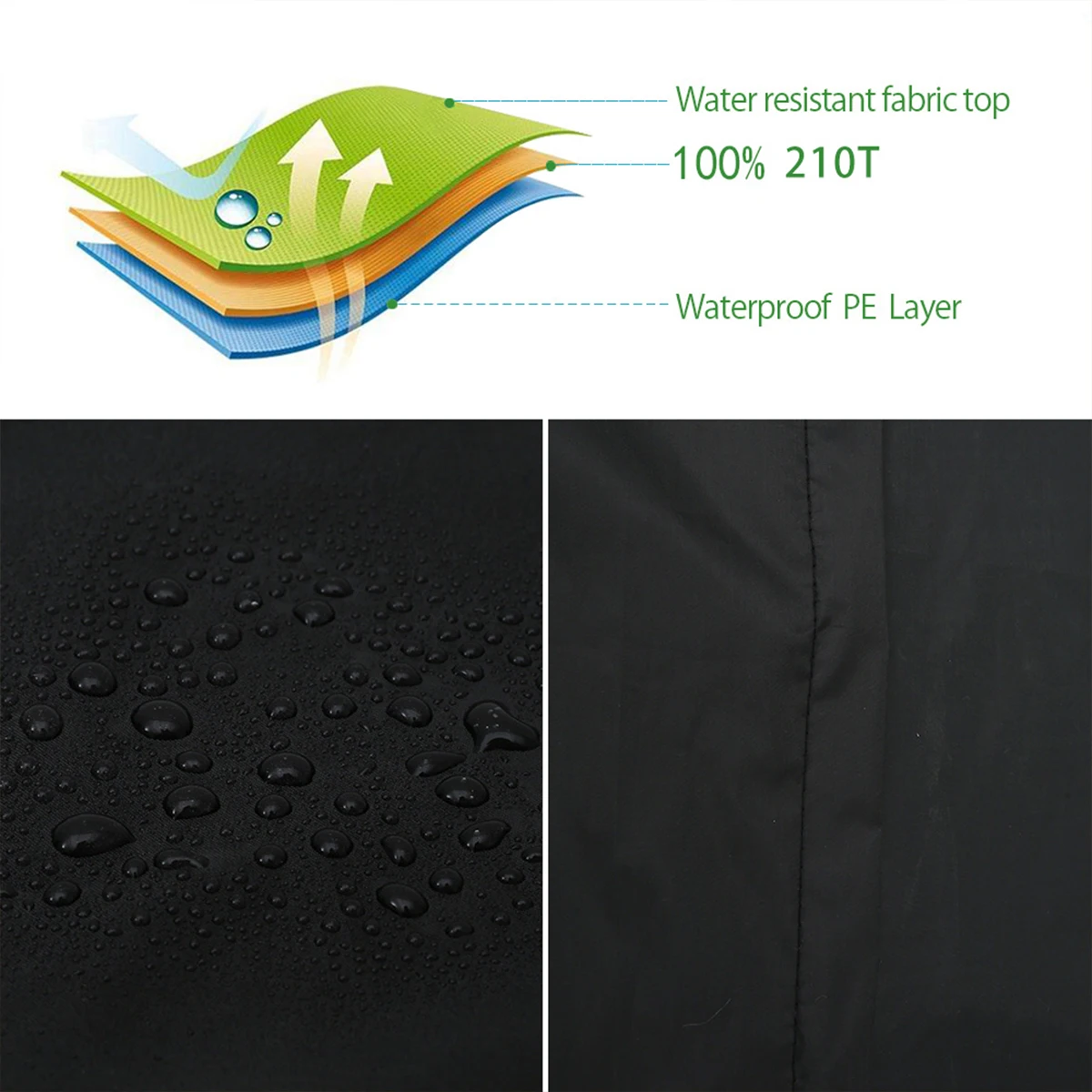 Description Picture 6 of itemGarden Furniture Cushion Storage Bag Waterproof Anti-UV Rectangle Outdoor Furniture Protective Cover Christmas Tree Storage Bag