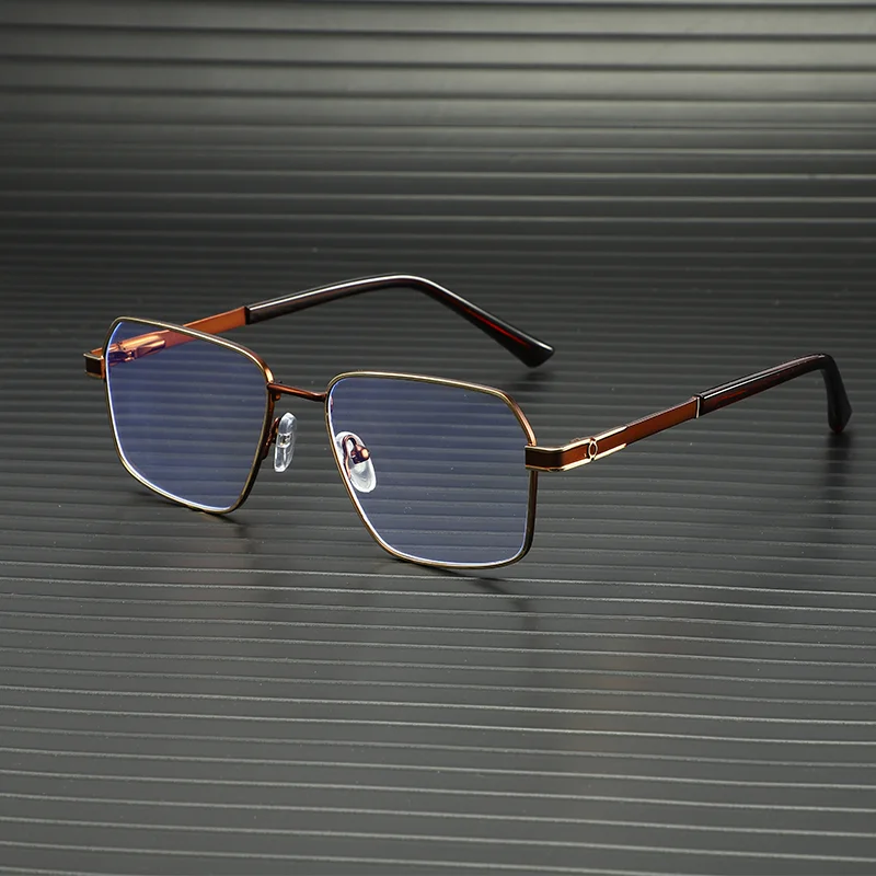 Business-Brille mit Metallrahmen zum Lesen von Zeitungen, hochauflösender Handy-Betracht und Blaulichtschutz 6013 – Detail 7