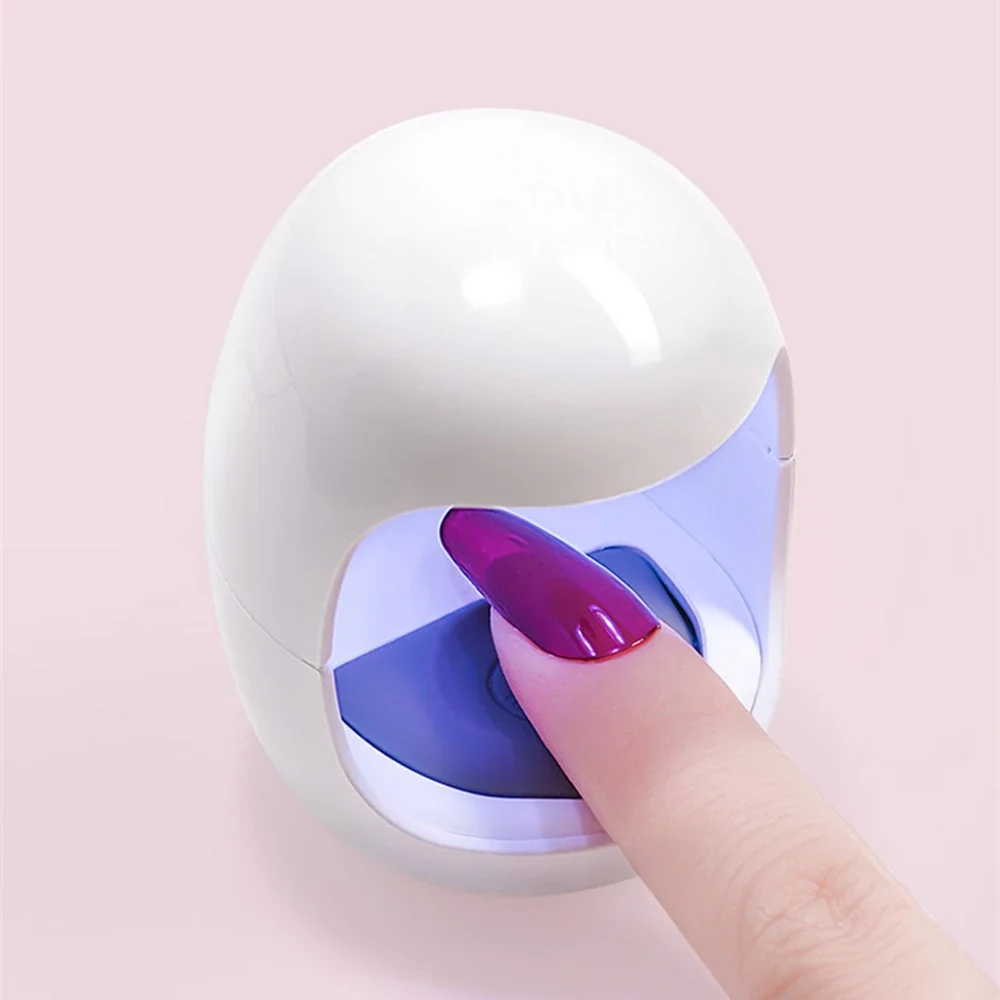 휴대용 미니 Q자형 네일 램프, UV/LED 네일 드라이어, 빠른 건조 네일 젤 네일 드라이어, 가정용 네일 아트 DIY