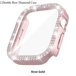 Custodia per Apple Watch con diamanti e protezione dello schermo