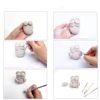 Cold Porcelain Sculpt Air Dry Clay Soft  Paper Clay Plaster Modeling Stone Powder Clay Air Dry Hardening DIY Sculpture Statue 4