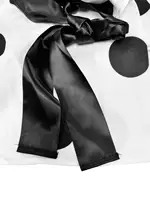 【Plus Size】 Two-Piece Set Polka Dot Print Top & Wide Leg Pants Set, Casual Fashion Cozy Top & Trousers for Daily Outdoor Wear, W - Image 5