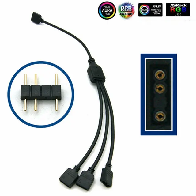 PC 조명 맞춤화를 위한 필수 액세서리: Angitu RGB ARGB SYNC LED 케이블
