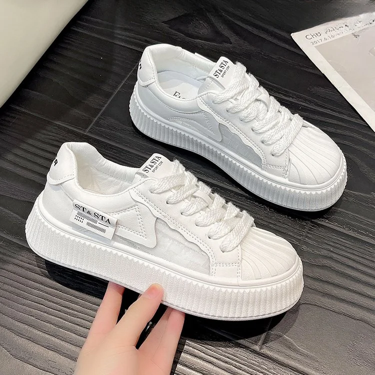 

Brand Sneakers Women's Designer Women's Sneakers Lace Up White Casual Women's Spring Autumn Flats Women's Vulcanized Shoes