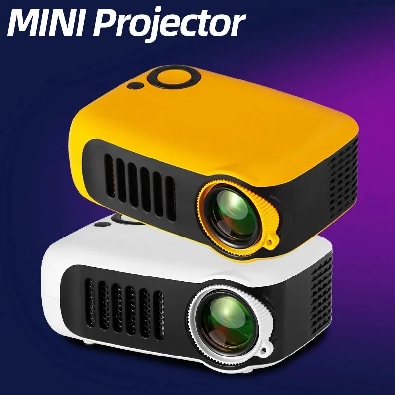 A2000 MINI Projector Portable Home Theater Videoprojector 3D LED Smart Cinema TV Beamer Support 1080P 4K Movie Play Via HD Port