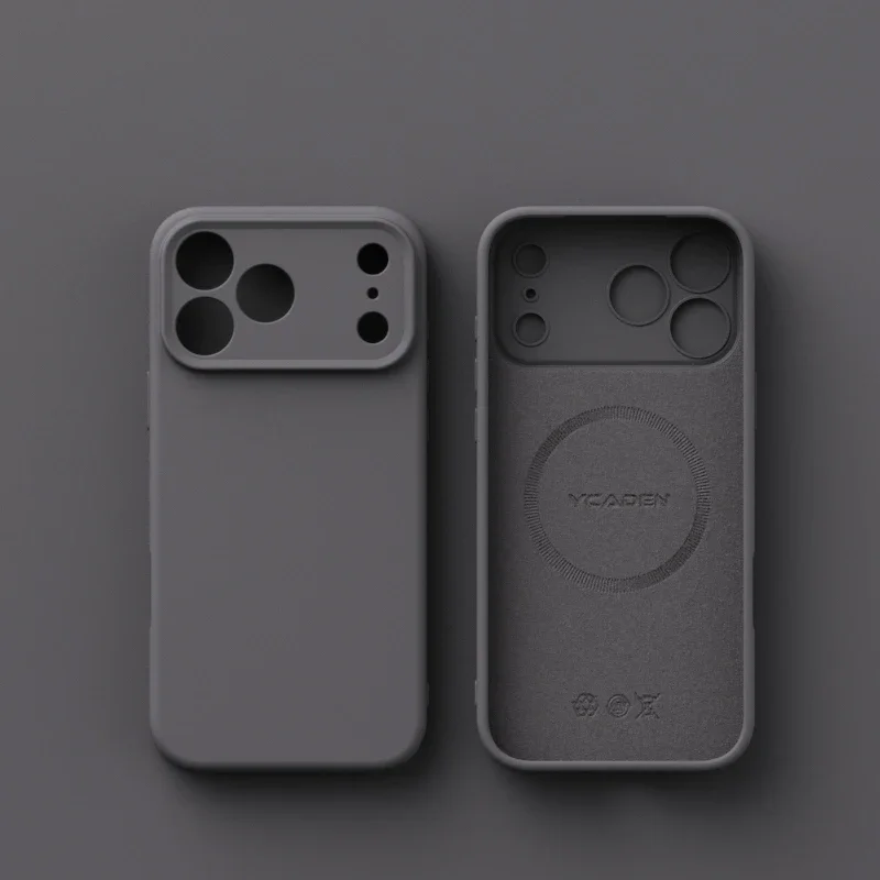 Premium Liquid Silicone Magnetic Case with Matte Finish and Magsafe Compatibility