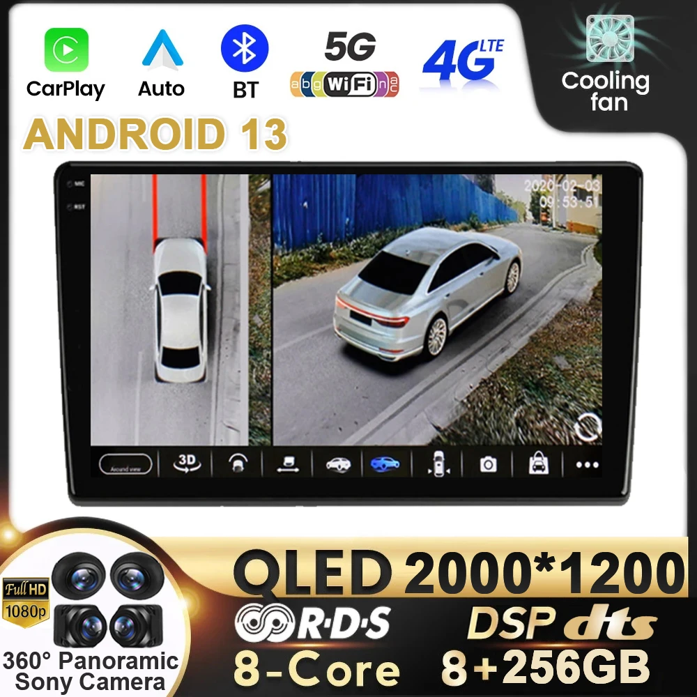 Android 13 Autoradio Per Fiat Ducato 2007-2015 Citroen Jumper Peugeot Boxer 2011-2015 Auto Carplay 2 Din Autoradio Multimedia 4G