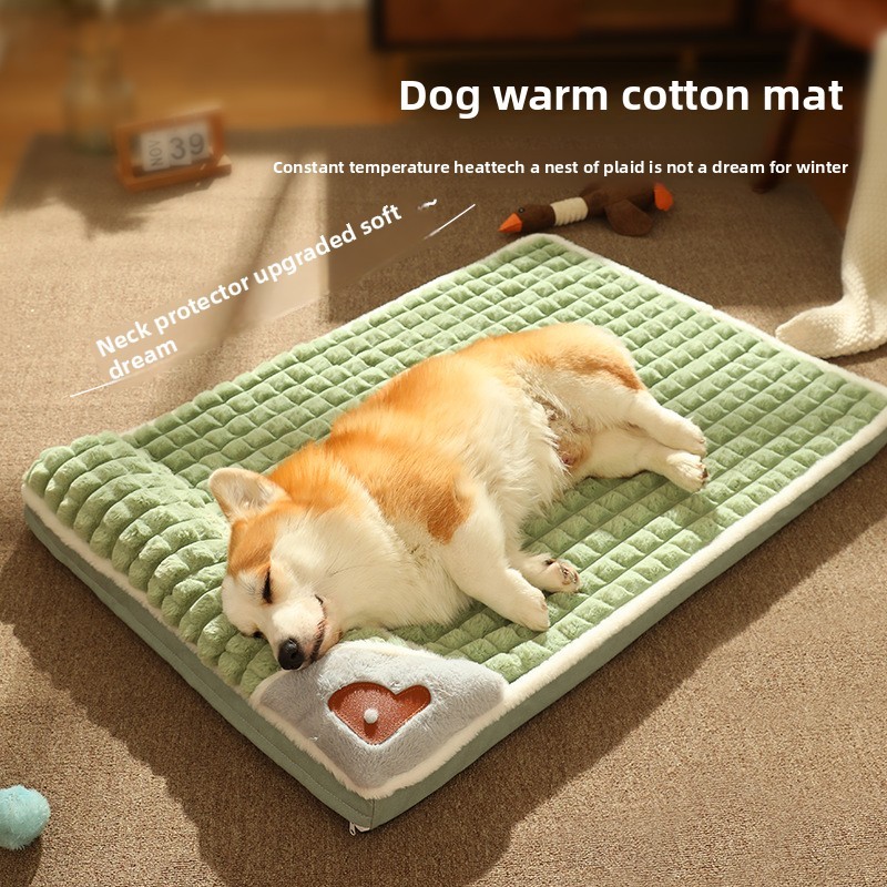 Four-season Dog Mat Thickened Warm Pet Nest Big Dog Sleeping Mat Detachable Dog Kennel Pet Supplies