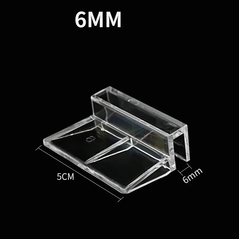 Fish Tank Lid Bracket 4 Pcs Set 6-12mm Acrylic Fish Tank Lid Cover Support Holder Bracket Clip Aquarium Top Cover Bracket Aquarium Cap Support Rack
