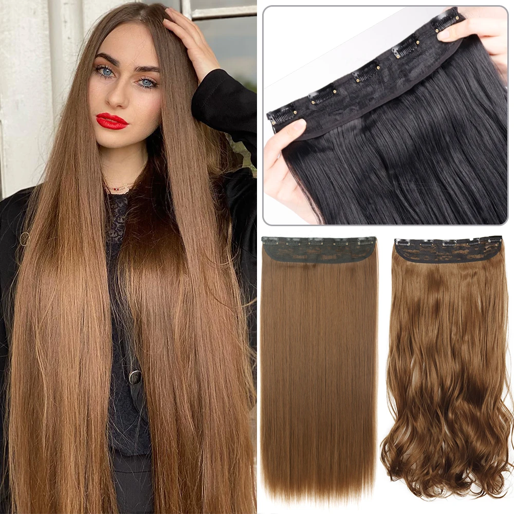 SEGO One Piece Ponytail Hair Extensions Clip in Wrap Around on Pony Tail  Thick Real Natural Synthetic Fibre Ponytail Hairstyle Hairpiece for Women -  Walmart.com