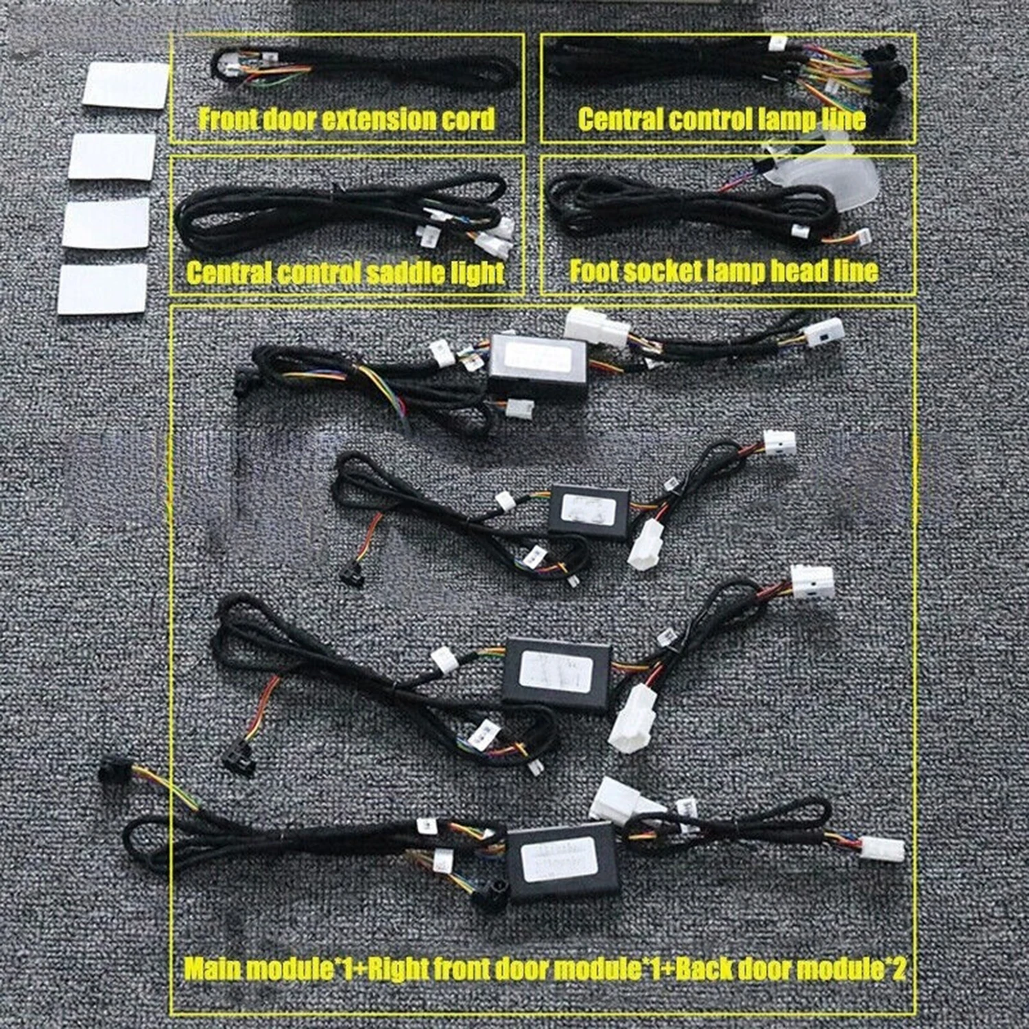 64 Color Ambient Light Atmospheric Light Suit for Mercedes Benz C W205 GLC X253 -