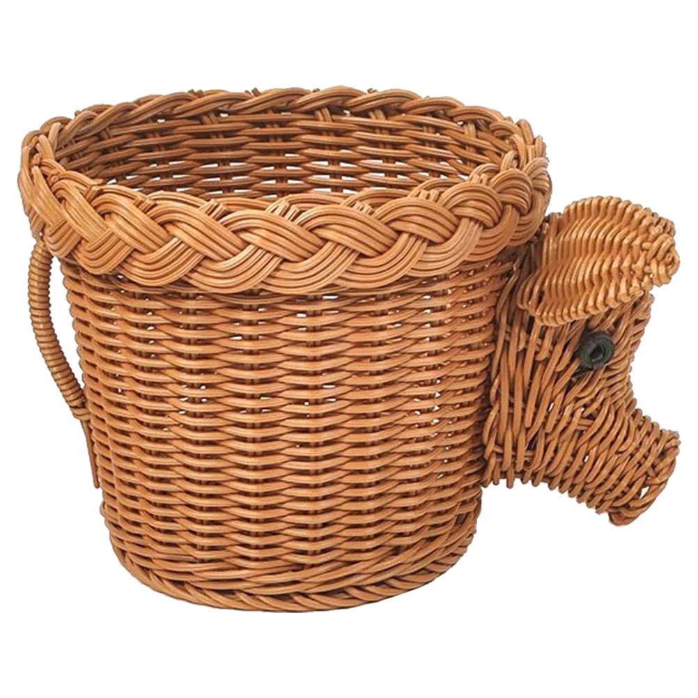 

Picnic Basket Fruit Accessories Rattan Wear Resistant Plastic Snacks Serving Storage Accessory Household Container Safe