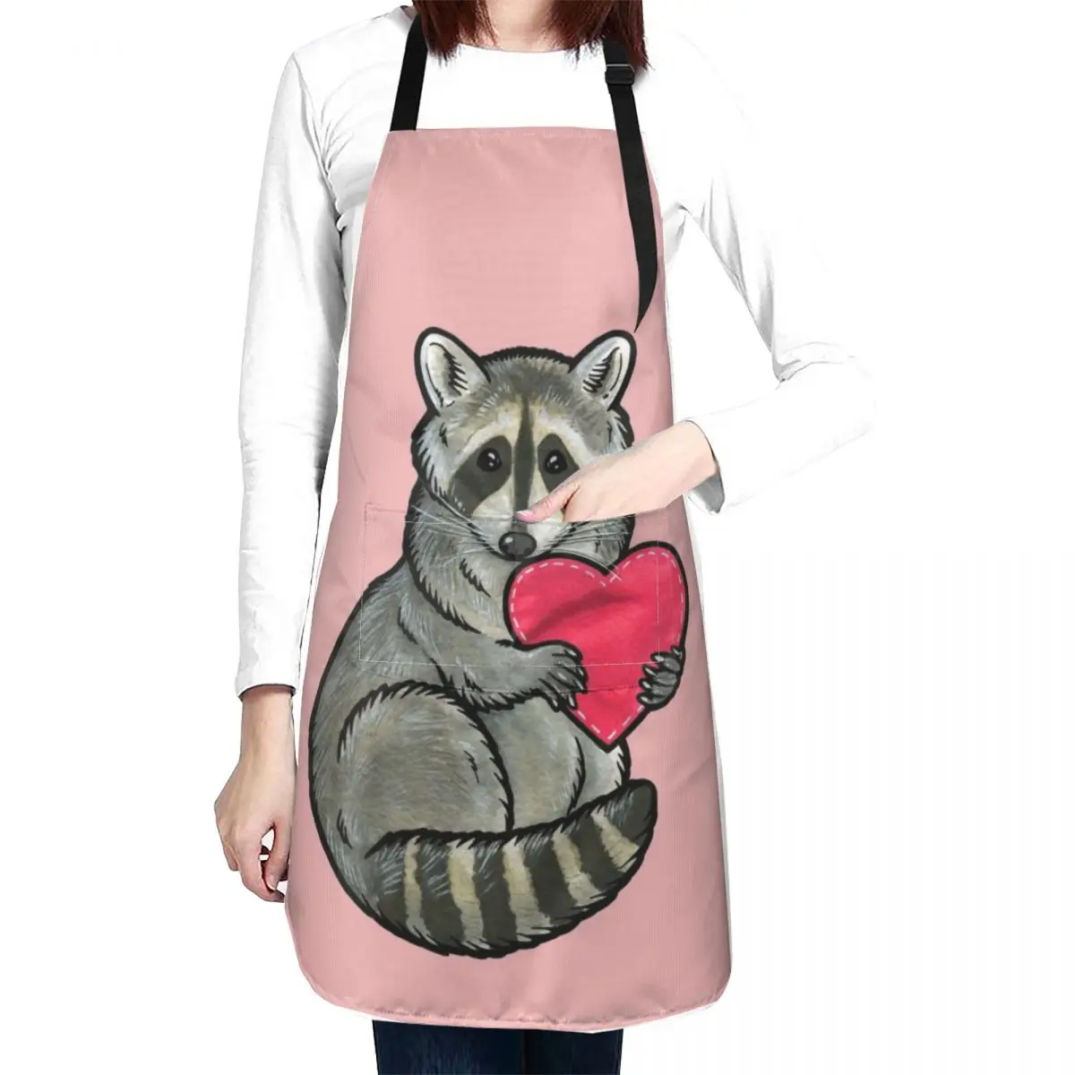 

Raccoon Apron aprons kitchen woman Hairdressing Hairdresser Accessories Woman Work Apron Nursing Apron