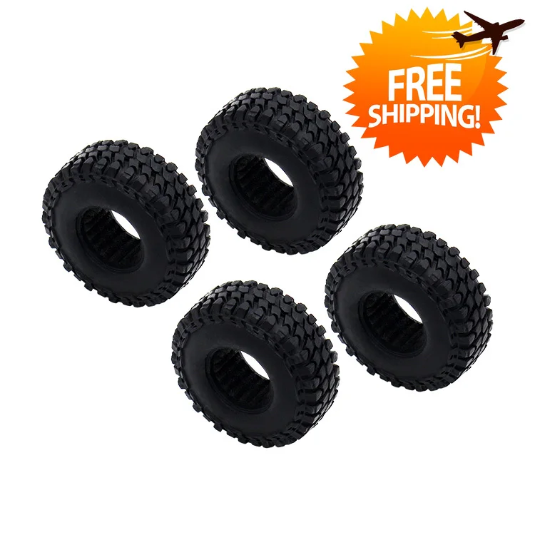 Hot Racing HR Z Lugs Rock Crawler 1.0 Micro Tires for Axial SCX24 90081 C10 54*19*23.5mm 1/24 Spare RC CAR PART