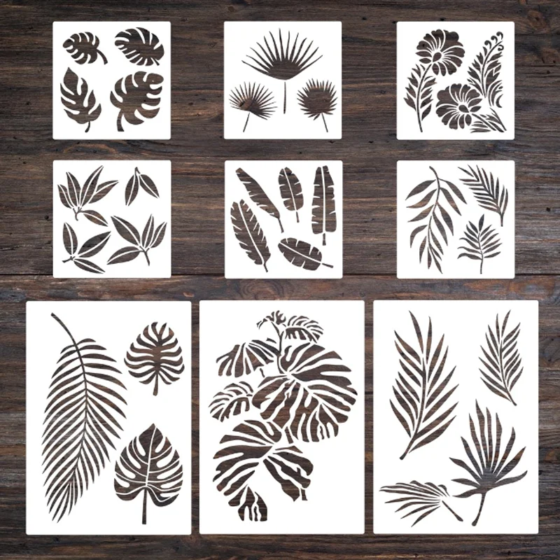 

Pastoral Green Plants Leaves Stencil DIY Layering Wall Stone Color Painting Scrapbooking Coloring Embossing Decorative Template