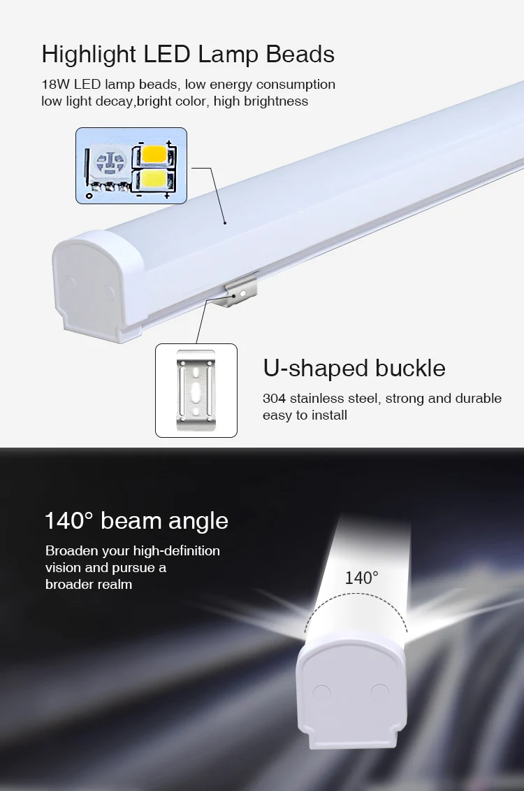 Miboxer Professional 18W RGB + CCT LED Linear Light LL1-18 1900Lum AC110-220V For Home Decoration Compatible With Voice Assistant