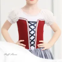 Girls Ballet Dress Puff Short Sleeve Ballet Tutu Dress Kids Ballet Leotard Dress Birthday Dress up Girls Dance Costume Dancewear - Image 3