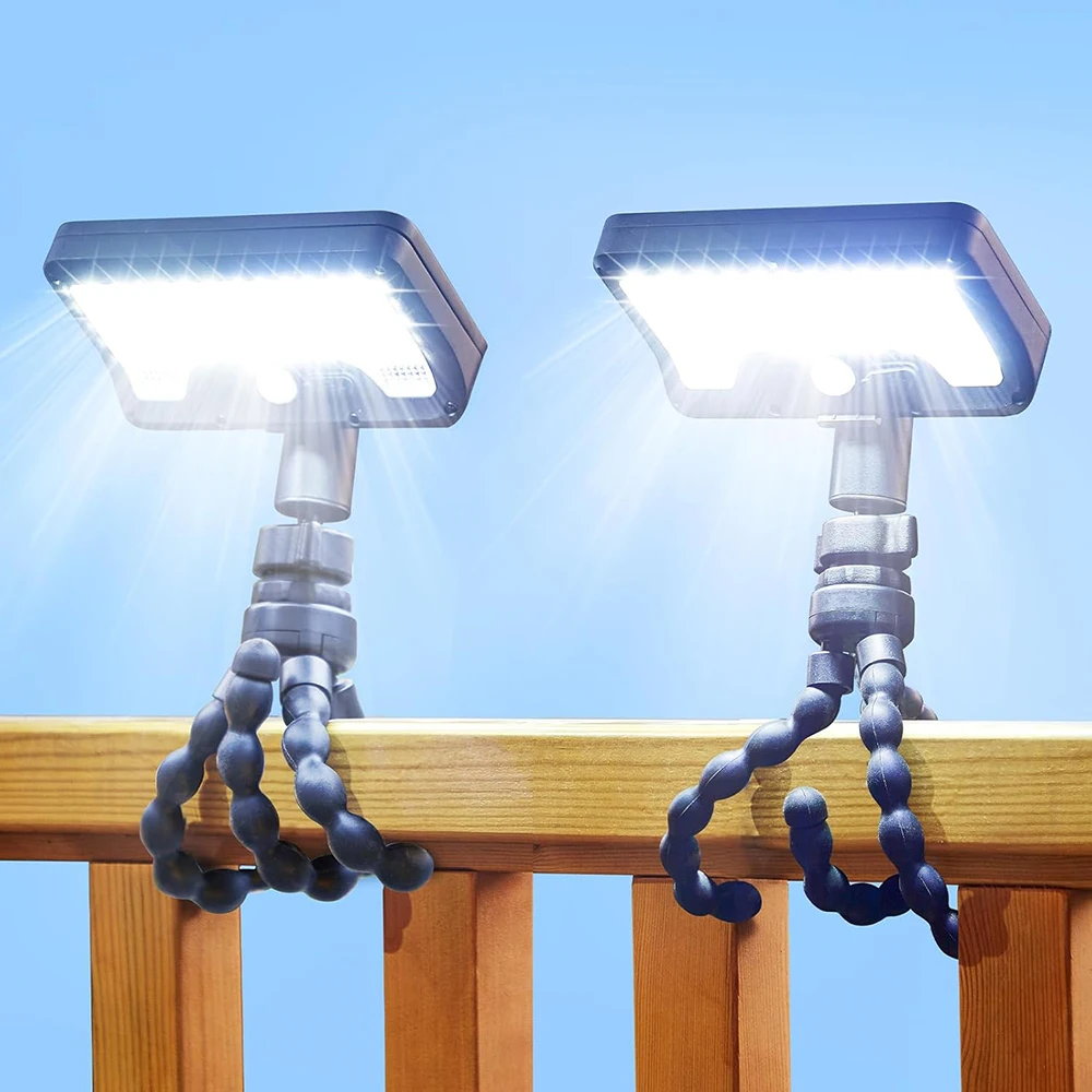 2PCS Solar Light 92 LED Motion Sensor Outdoor Solar Powered Lamp IP65 Waterproof Clip On Wall Light for Driveway Garden Camping