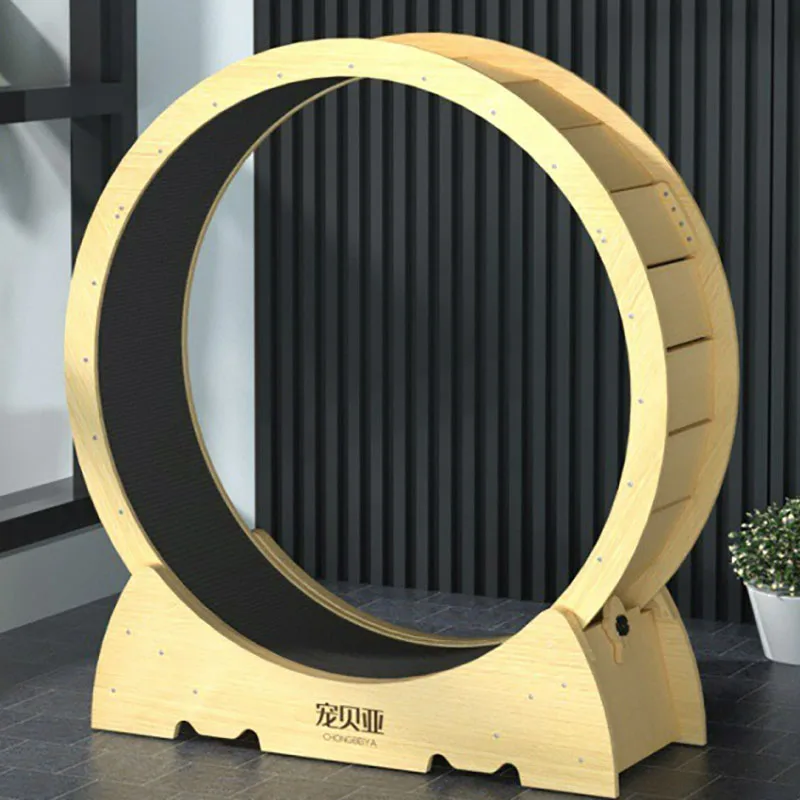 Cat Climbing Frame Large Running Wheel For Cats Interactive Cats Toy Scratcher Tunnel Activity