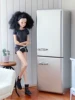1/6 doll house model furniture accessories mini model Metal bar chair/Dining Chair（Adjustable height (10.7cm~14cm)） 6
